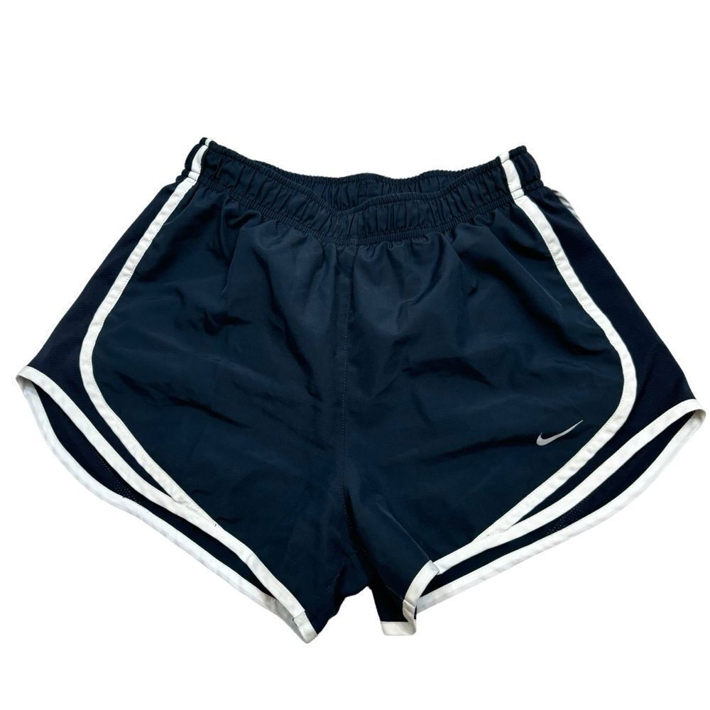 Ladies Nike Dri-Fit Navy Blue Lined Athletic Shorts Size Small